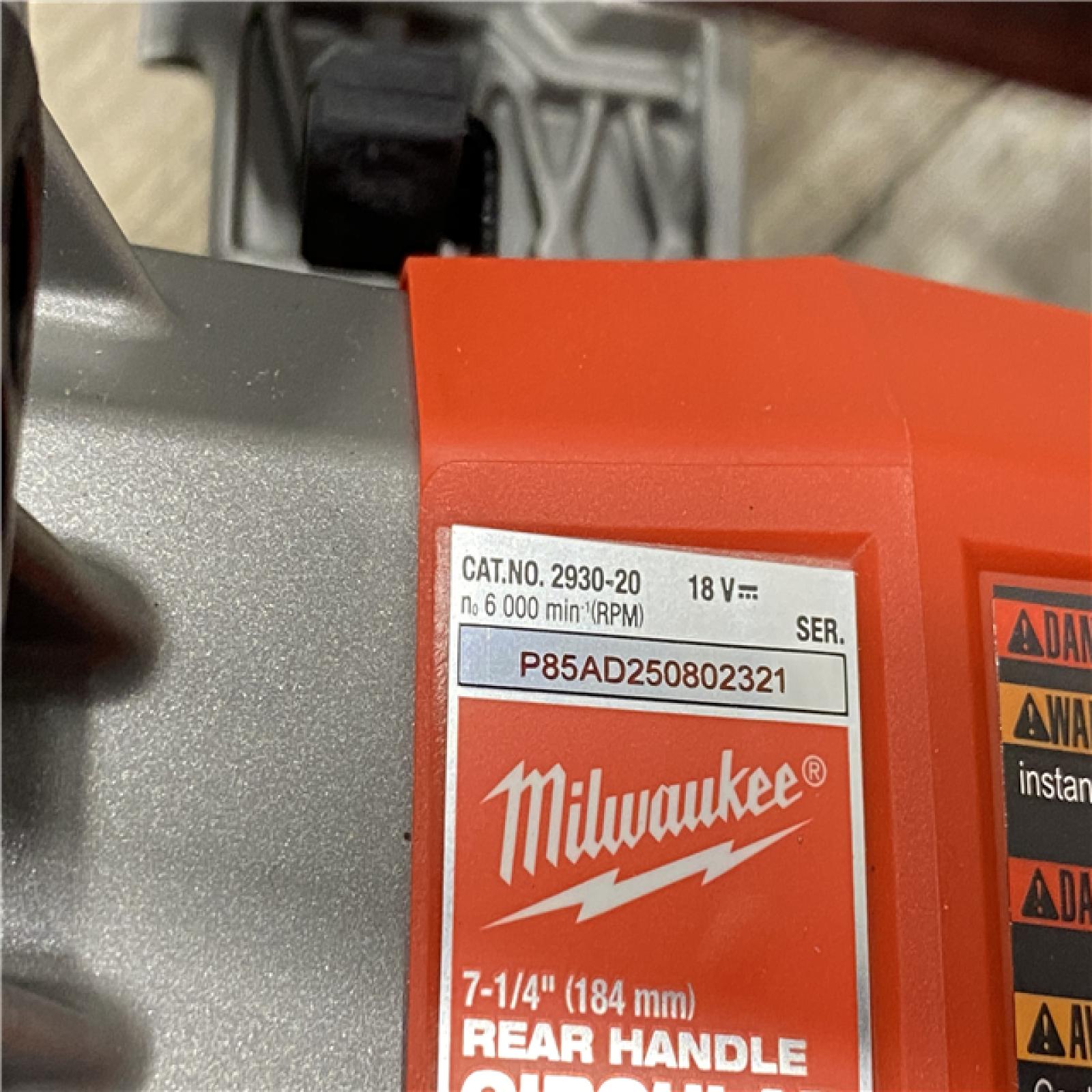 AS-IS Milwaukee FUEL 18V Lithium-Ion Cordless 7-1/4 in. Rear Handle Circular Saw (Tool-Only)