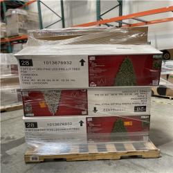 DALLAS LOCATION- AS-IS ASSORTED CHRISTMAS TREES & DECORATION PALLET