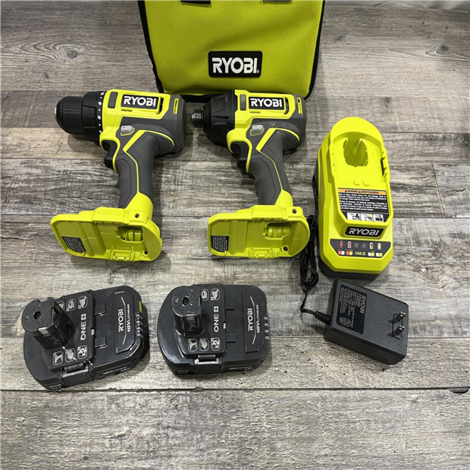 AS-IS RYOBI ONE+ 18V Cordless 2-Tool Combo Kit