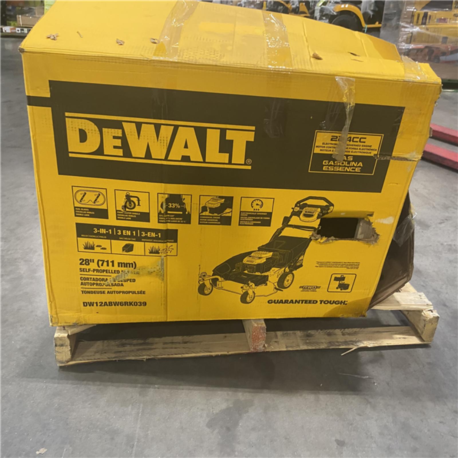 Dallas Location - As-Is DEWALT  28 in. 224cc  Gas Lawn Mower