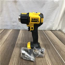 AS-IS DEWALT 20V MAX Cordless Compact Heat Gun with Flat and Hook Nozzle Attachments