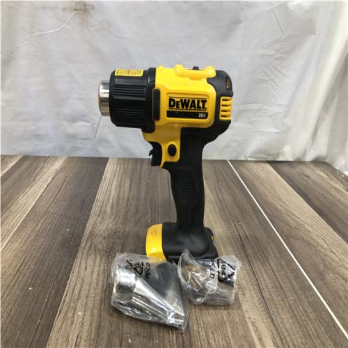 AS-IS DEWALT 20V MAX Cordless Compact Heat Gun with Flat and Hook Nozzle Attachments