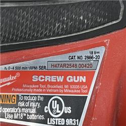 AS-IS Milwaukee FUEL 18V Lithium-Ion Brushless Cordless Drywall Screw Gun (Tool-Only)
