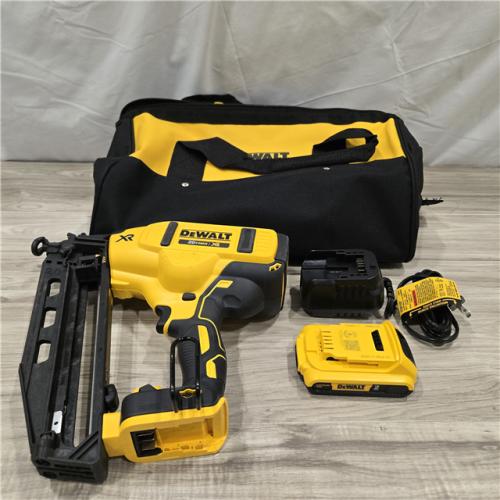 AS-IS DeWalt 20V 16 Gauge Cordless Angled Finish Nailer Kit