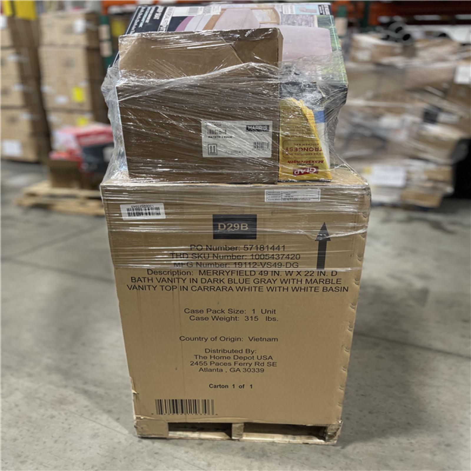 DALLAS LOCATION- AS-IS HOME IMPROVEMENT PALLET