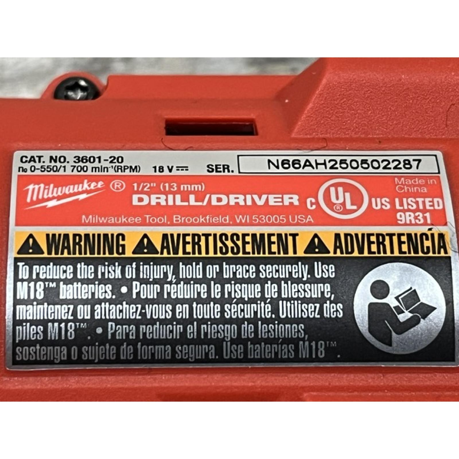 AS-IS Milwaukee 18V Lithium-Ion Brushless Cordless Compact Drill/Impact Combo Kit