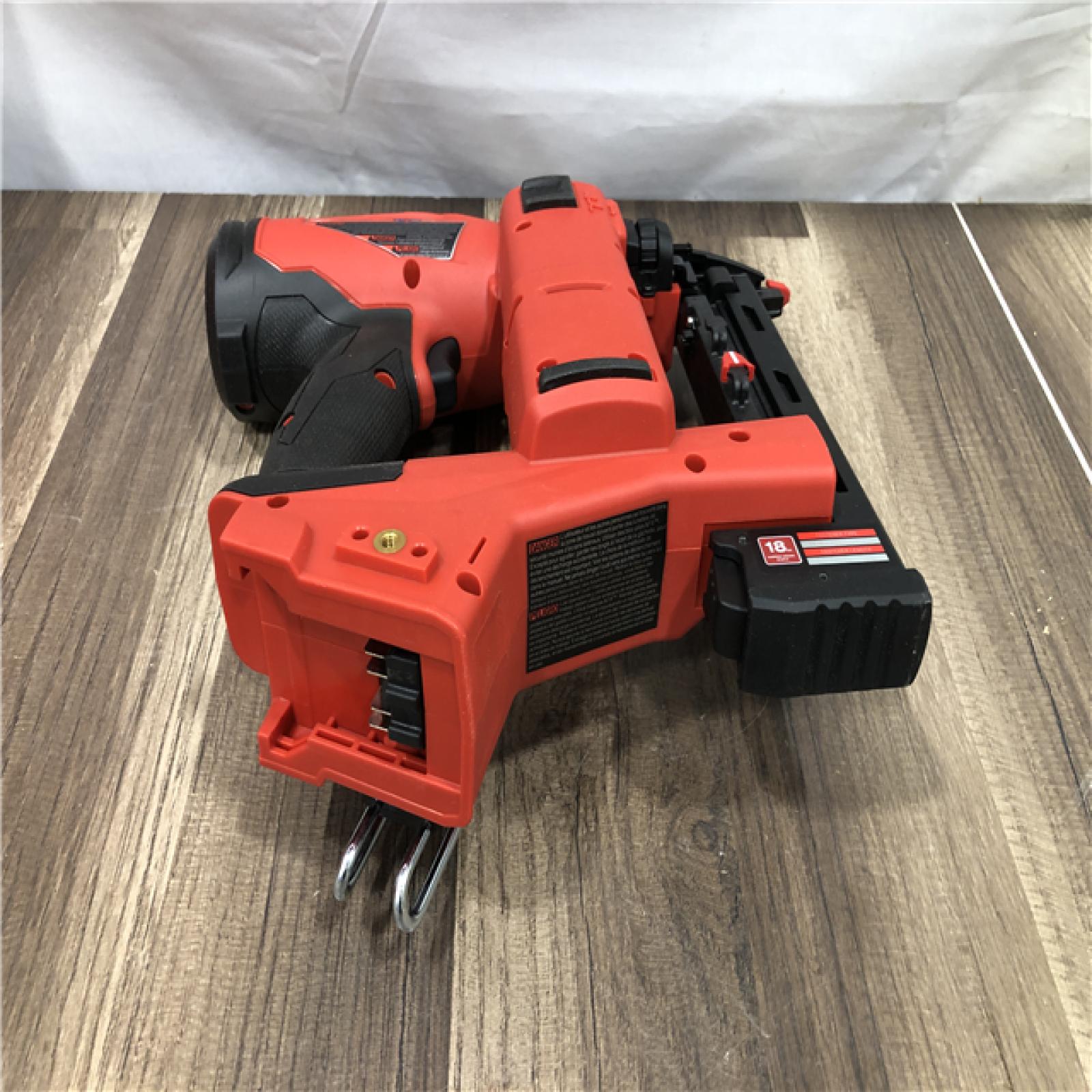 AS-IS Milwaukee FUEL 18-Volt Lithium-Ion Brushless Cordless 18-Gauge 1/4 in. Narrow Crown Stapler (Tool-Only)