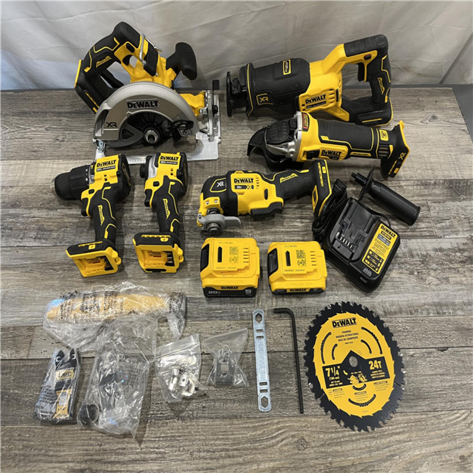 AS-IS DEWALT 20V MAX Lithium-Ion Cordless 6-Tool Combo Kit