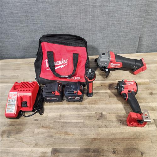HOUSTON LOCATION - AS-IS Milwaukee 2 Tool Combo Kit W/ (2) Battery & Charger