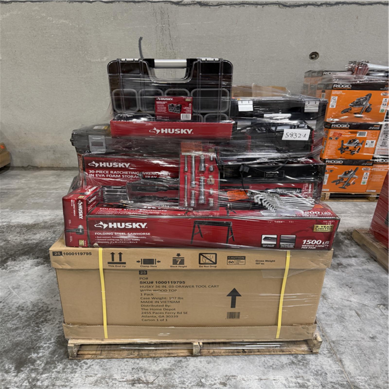 Atlanta Location As-Is Tools Partial Truckload (6 pallets) 5832-A