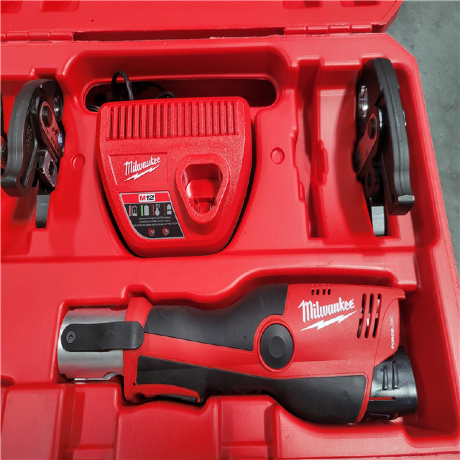 CALIFORNIA AS-IS MILWAUKEE M12 FORCE LOGIC PRESS TOOL