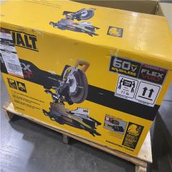 As-Is- DEWALT 60V Lithium-Ion 12 in. Cordless Sliding Miter Saw Kit with 9.0Ah Battery Pack
