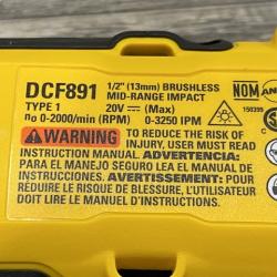 LIKE NEW - DEWALT 20V MAX XR Cordless 1/2 in. Impact Wrench (Tool Only)