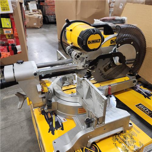 As-Is-  DEWALT 12 Double Bevel Sliding Compound Miter Saw