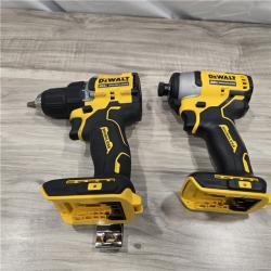 LIKE NEW! - Dewalt 20V MAX ATOMIC Compact Cordless Drill Driver and Impact Driver Combo Kit