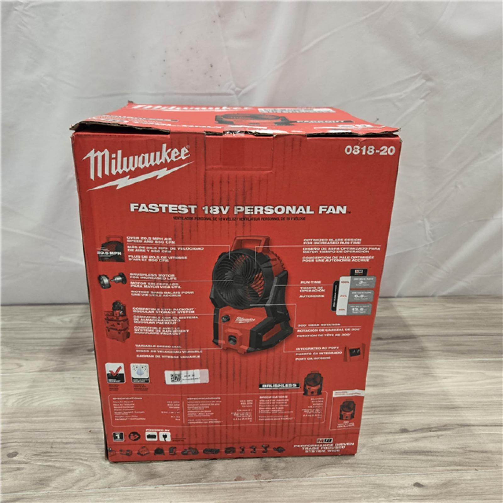 NEW! - Milwaukee M18 16 in. Personal Fan (Tool-Only)