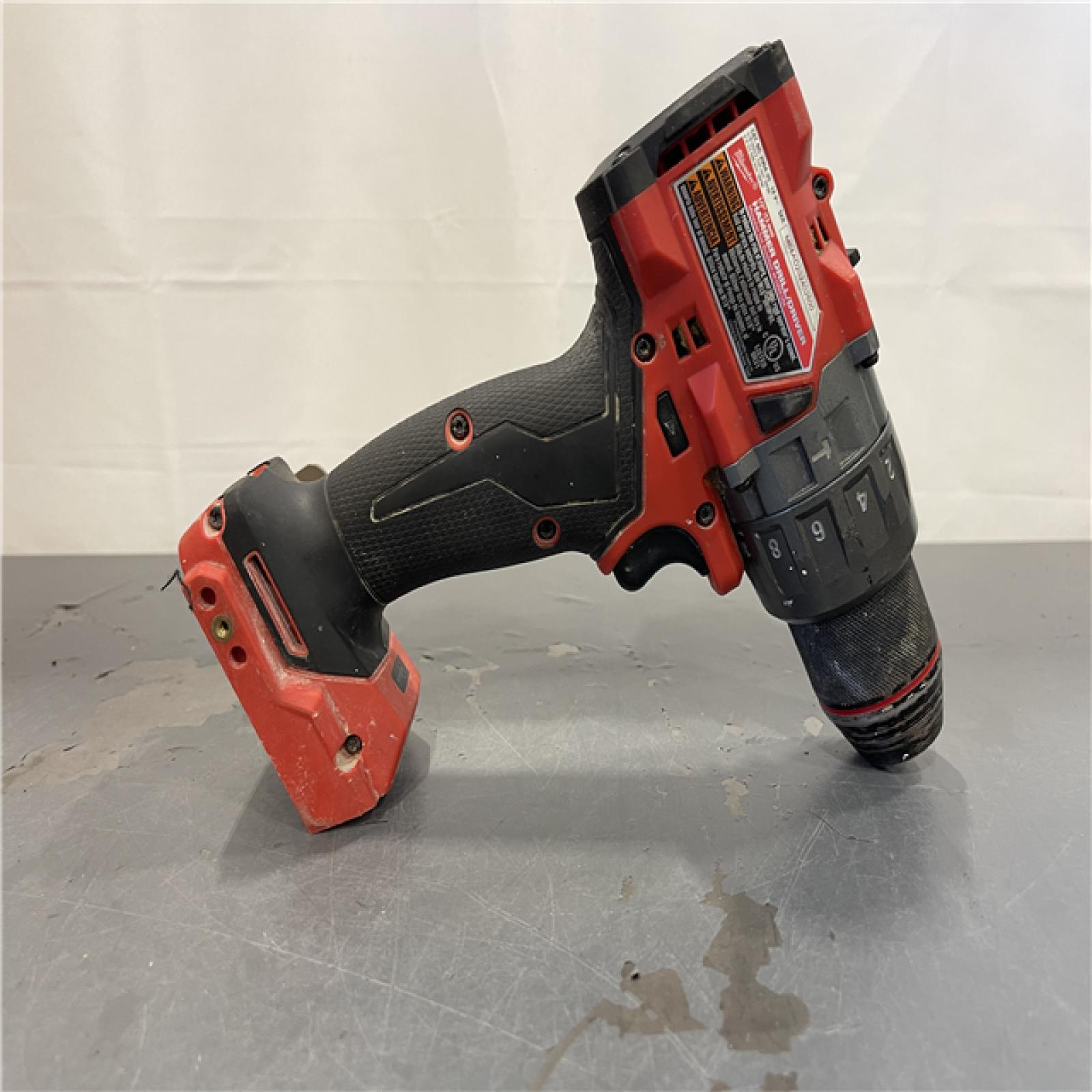 AS-IS - Milwaukee M18 FUEL 18V Lithium-Ion Brushless Cordless 1/2 in. Hammer Drill/Driver