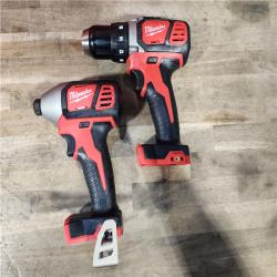 HOUSTON LOCATION - AS-IS Milwaukee 18V Cordless Brushed 2-Tool Drill/Driver and Impact Driver Kit