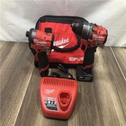 AS-IS Milwaukee FUEL 12-Volt Lithium-Ion Brushless Cordless Hammer Drill and Impact Driver Combo Kit