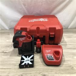 AS-IS Milwaukee 3624-21 12V M12 Cordless USB Rechargeable Green Beam Cross Line & 4-Points Laser Kit