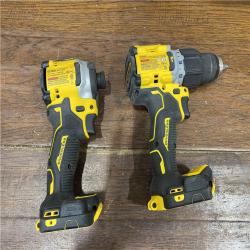 AS-IS DEWALT 20V MAX XR Hammer Drill and ATOMIC Impact Driver 2 Tool Cordless Combo Kit with (2) 4.0Ah Batteries, Charger, and Bag