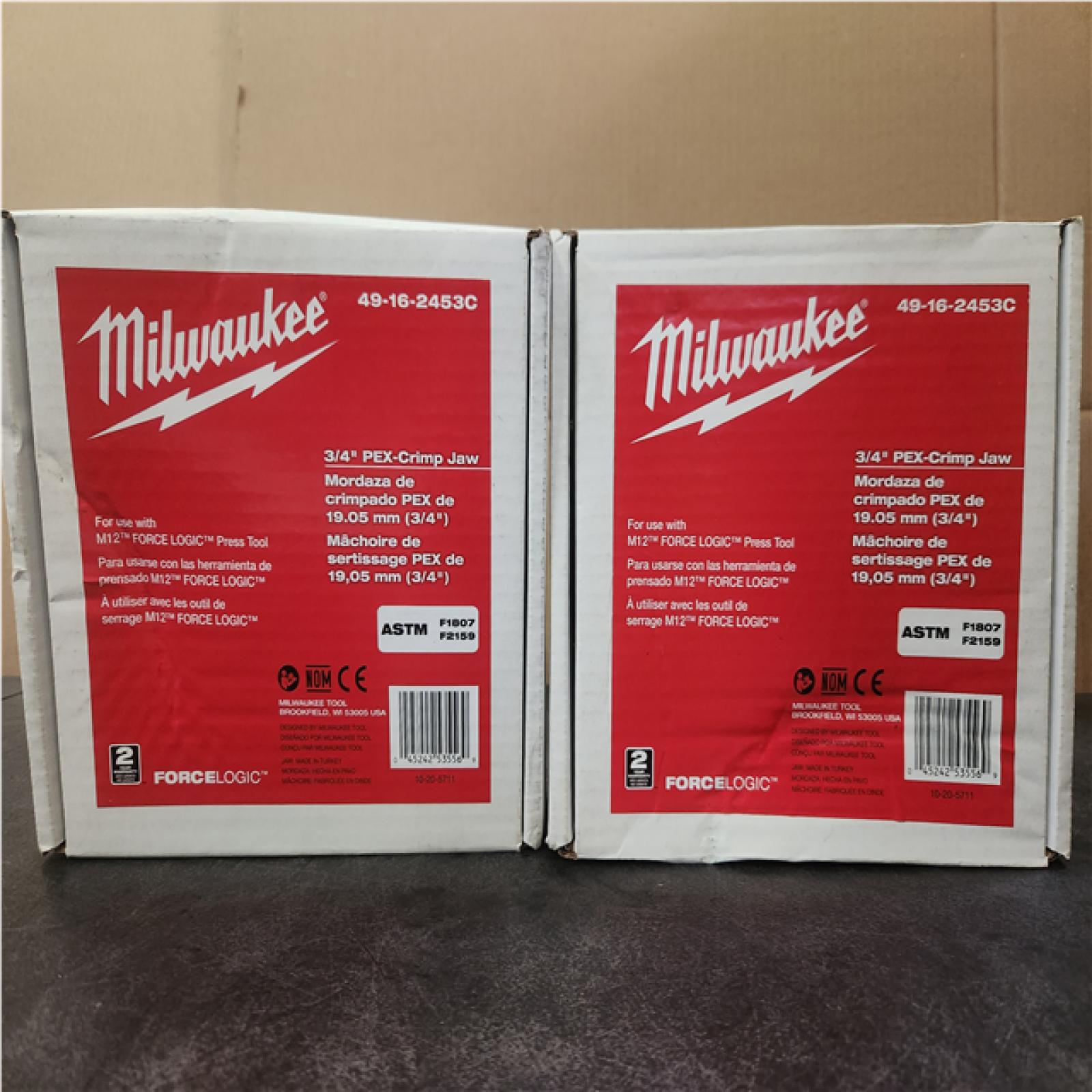 Phoenix NEW Milwaukee 3/4 in. PEX Crimp Jaw for M12 FORCE LOGIC Press Tool (2-Pack)