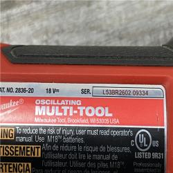 AS-IS Milwaukee FUEL 18V Lithium-Ion Cordless Brushless Oscillating Multi-Tool (Tool-Only)