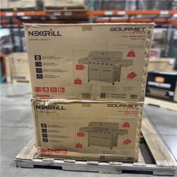 DALLAS LOCATION- Nexgrill Gourmet Pro 6-Burner Propane Gas Grill w Searing Side Burner and Griddle Pallet (2 Units)
