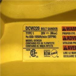 AS-IS DEWALT 20V MAX* XR Brushless Cordless Belt Sander (Tool-Only)