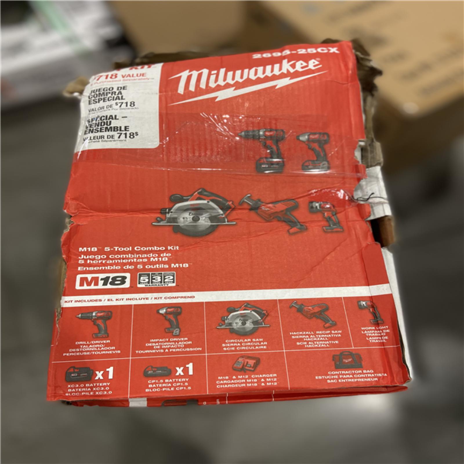 NEW! - Milwaukee M18 18V Lithium-Ion Cordless Combo Kit