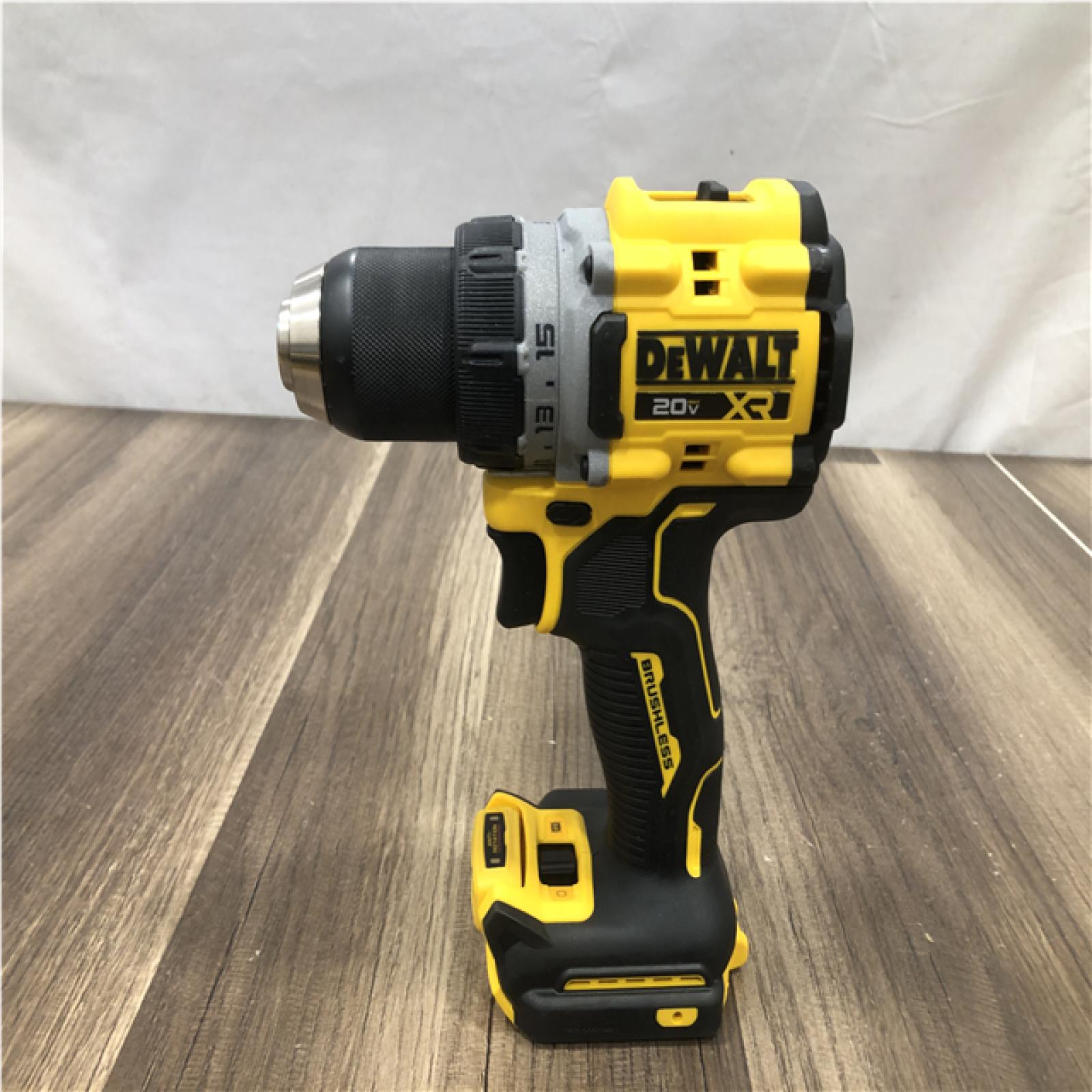 AS-IS DEWALT 20V XR Lithium-Ion Cordless Brushless 1/2 in. Drill/Driver Kit
