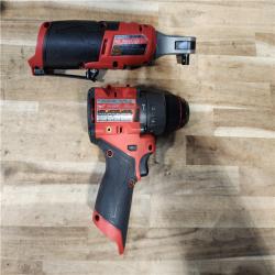 HOUSTON LOCATION - AS-IS MILWAUKEE 2 TOOL COMBO KIT W/ (2) BATTERY & CHARGER