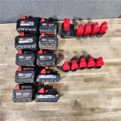 HOUSTON LOCATION - AS-IS MILWAUKEE BATTERY PACK QTY - 20