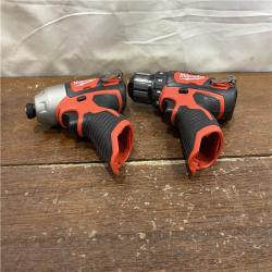 AS-IS Milwaukee 2497-22 M12 Hammer Drill and Impact Combo