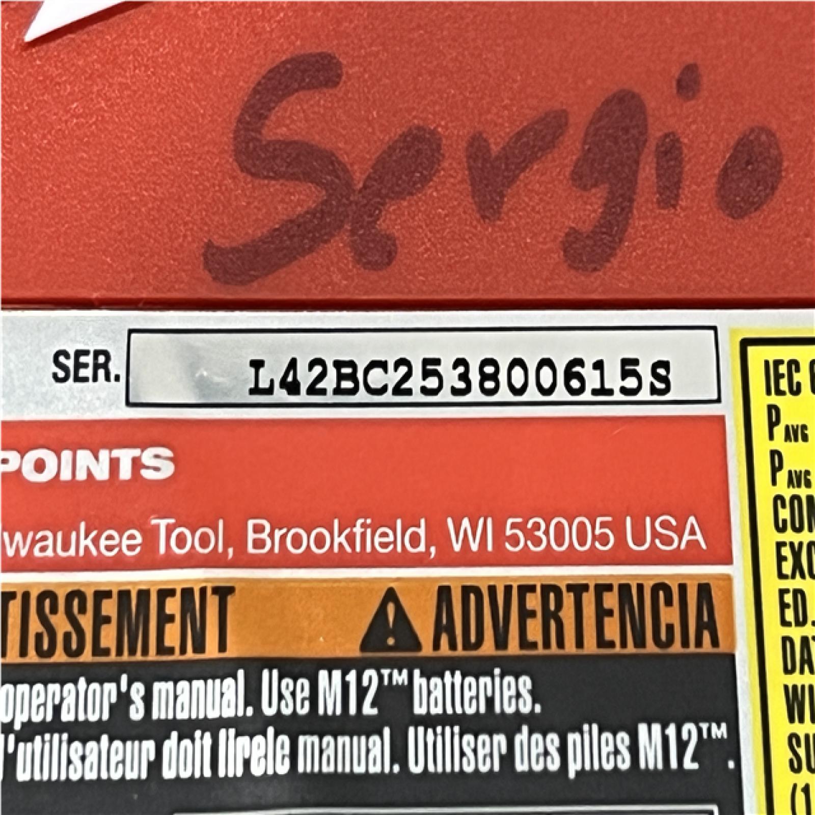 AS-IS Milwaukee 12-Volt Lithium-Ion Cordless Green 125 ft. Cross Line and Plumb Points Laser Level (Tool-Only)