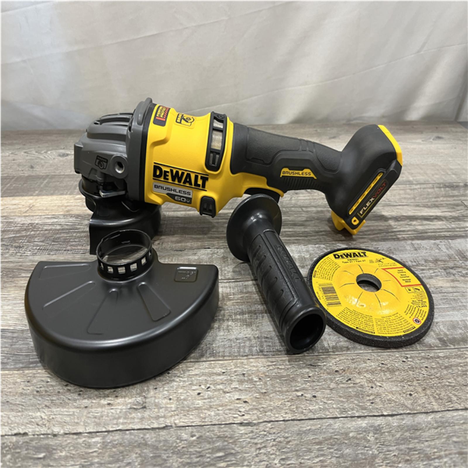 AS-IS DEWALT FLEXVOLT 60V MAX Cordless Brushless 4.5 in. to 6 in. Small Angle Grinder with Kickback Brake (Tool Only)