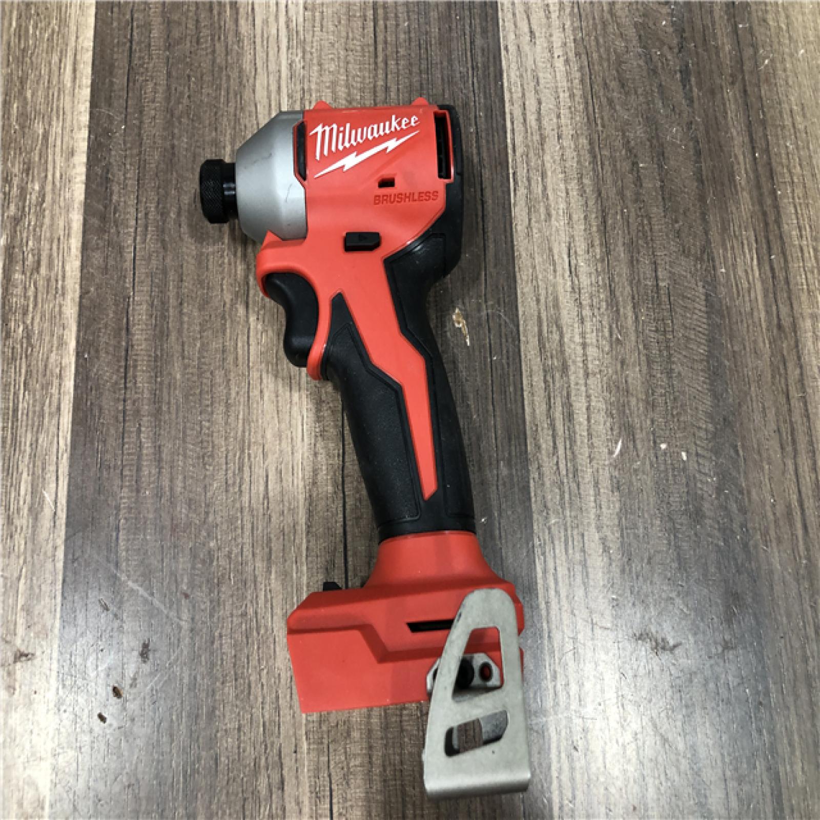 AS-IS Milwaukee 18V Lithium-Ion Compact Brushless Cordless 1/4 in. Impact Driver (Tool-Only)