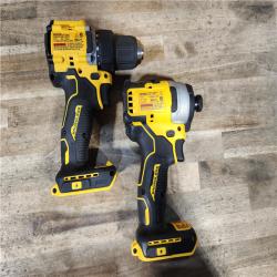 HOUSTON LOCATION - AS-IS Dewalt DCK225D2 20V MAX ATOMIC Brushless Compact Lithium-Ion 1/2 in. Cordless Drill Driver and 1/4 in. Impact Driver Combo Kit with 2 Batteries 2 Ah