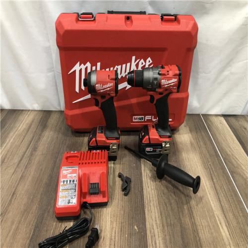 AS-IS Milwaukee  FUEL 18V Lithium-Ion Brushless Cordless Hammer Drill and Impact Driver Combo Kit