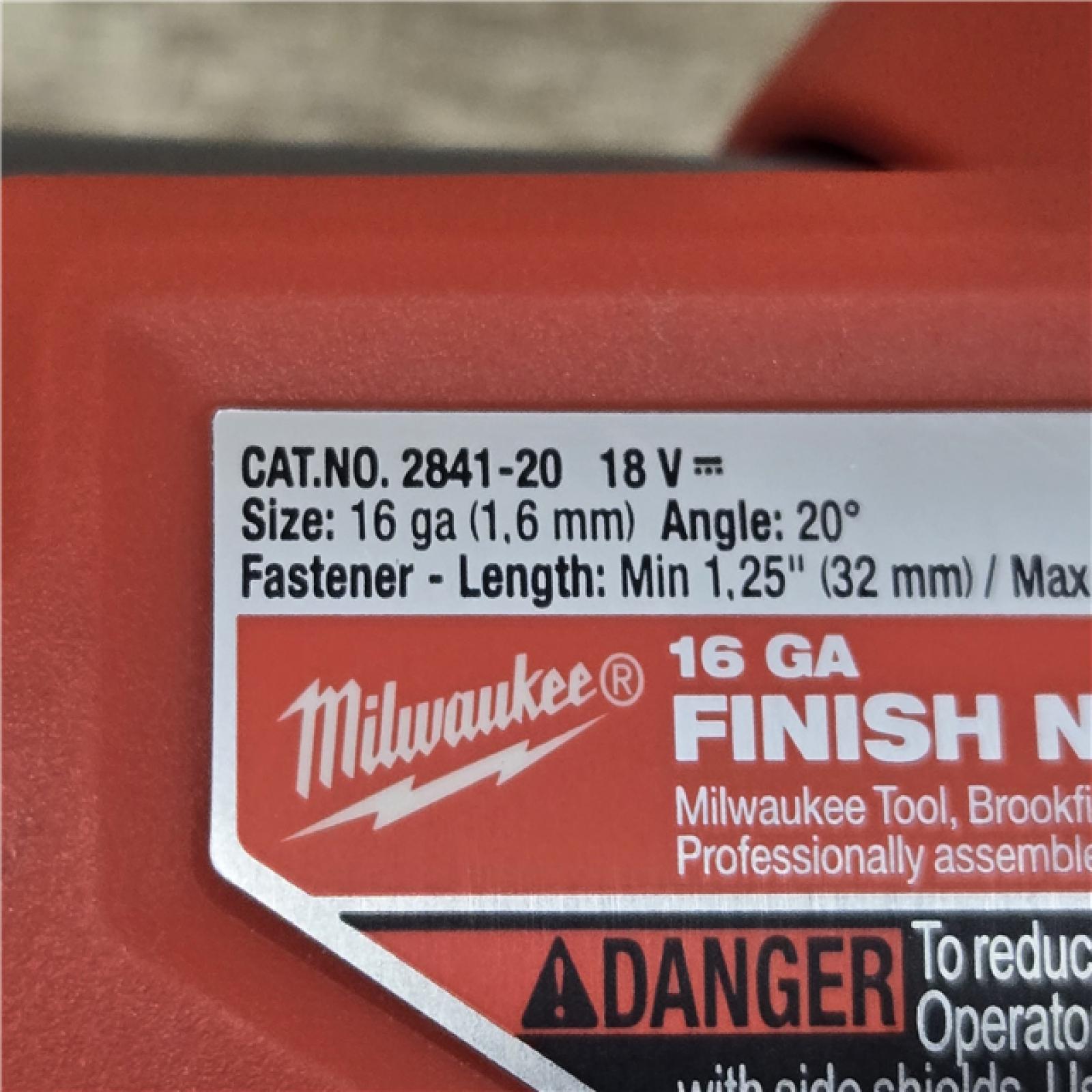 AS-IS Milwaukee FUEL 18VCordless Gen II 16-Gauge Angled Finish Nailer (Tool-Only)