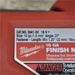 AS-IS Milwaukee FUEL 18VCordless Gen II 16-Gauge Angled Finish Nailer (Tool-Only)