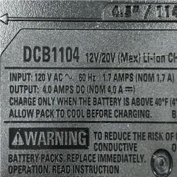 AS-IS DEWALT 20V MAX Lithium-Ion 6.0Ah and 4.0Ah Battery and Charger Starter Kit