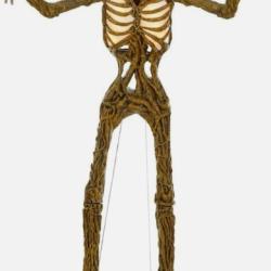 DALLAS LOCATION - AS-IS Home Accents Holiday 12ft Dead Water Giant-Sized Inferno Pumpkin Skeleton With LifeEyes LCD Eyes