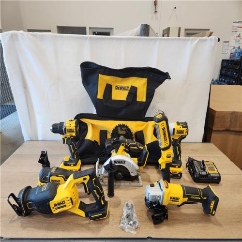 AS-IS- DEWALT 20V Lithium-Ion Cordless 7-Tool Combo Kit