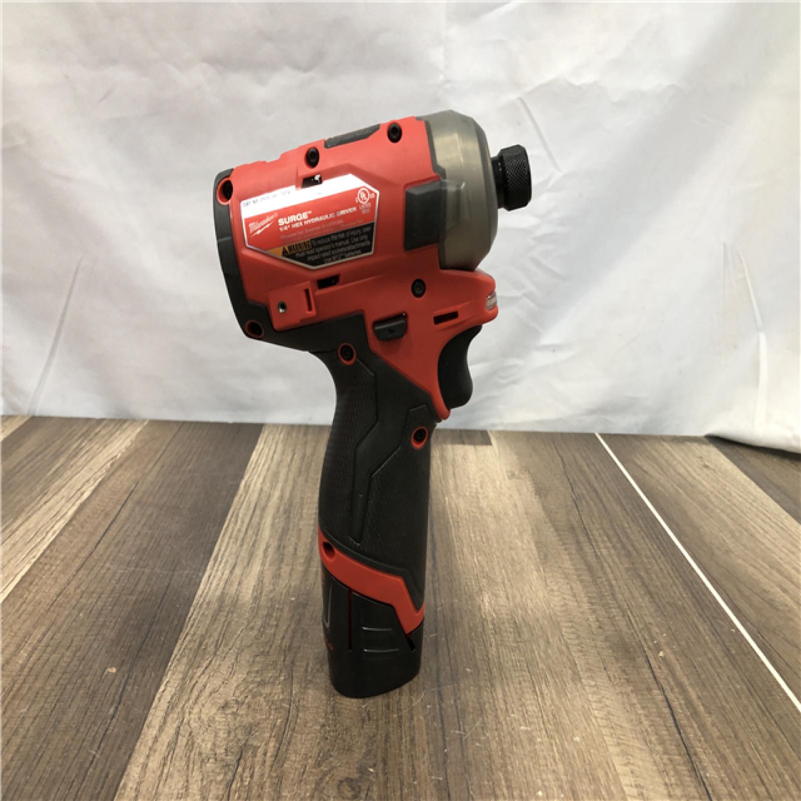 AS-IS Milwaukee  FUEL SURGE 12V Lithium-Ion Brushless Cordless 1/4 in. Hex Impact Driver Compact Kit