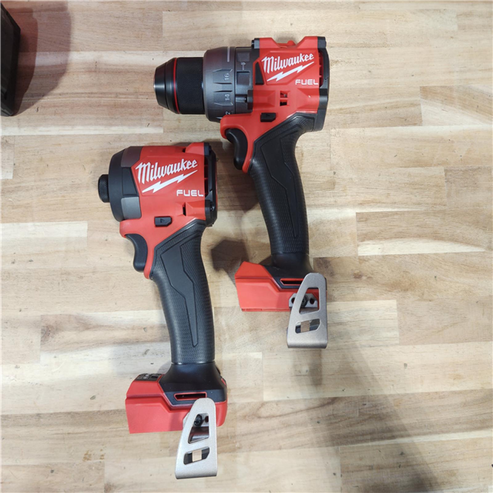 HOUSTON LOCATION - AS-IS Milwaukee  FUEL 18V Lithium-Ion Brushless Cordless Hammer Drill and Impact Driver Combo Kit