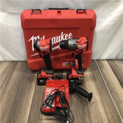 AS-IS Milwaukee FUEL 18V Lithium-Ion Brushless Cordless Hammer Drill and Impact Driver Combo Kit