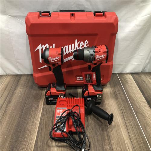 AS-IS Milwaukee FUEL 18V Lithium-Ion Brushless Cordless Hammer Drill and Impact Driver Combo Kit