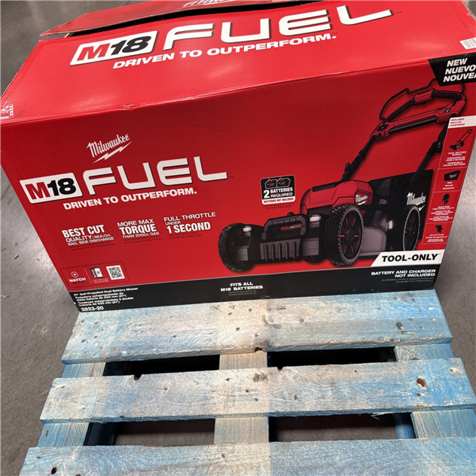 California AS-IS Milwaukee 21 Self-Propelled Dual Battery Mower (Tool Only), Appears in Excellent Condition