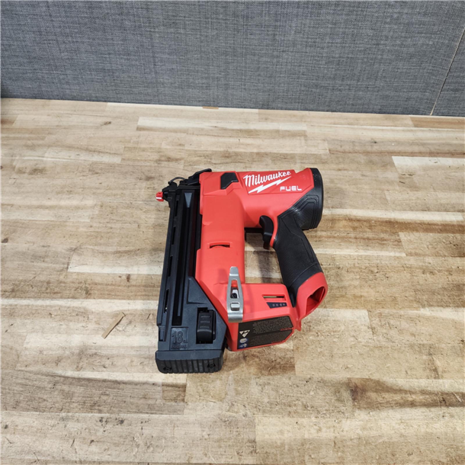 HOUSTON LOCATION - AS - IS Milwaukee FUEL 12-Volt Lithium-Ion Brushless Cordless 18-Gauge 1-1/2 in. Compact Brad Nailer (Tool Only)